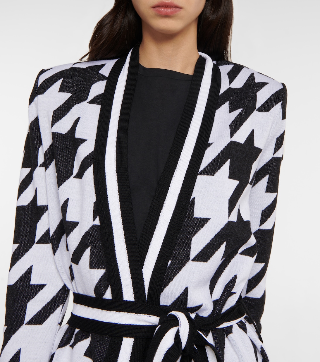 Cárdigan de pata de gallo | Balmain