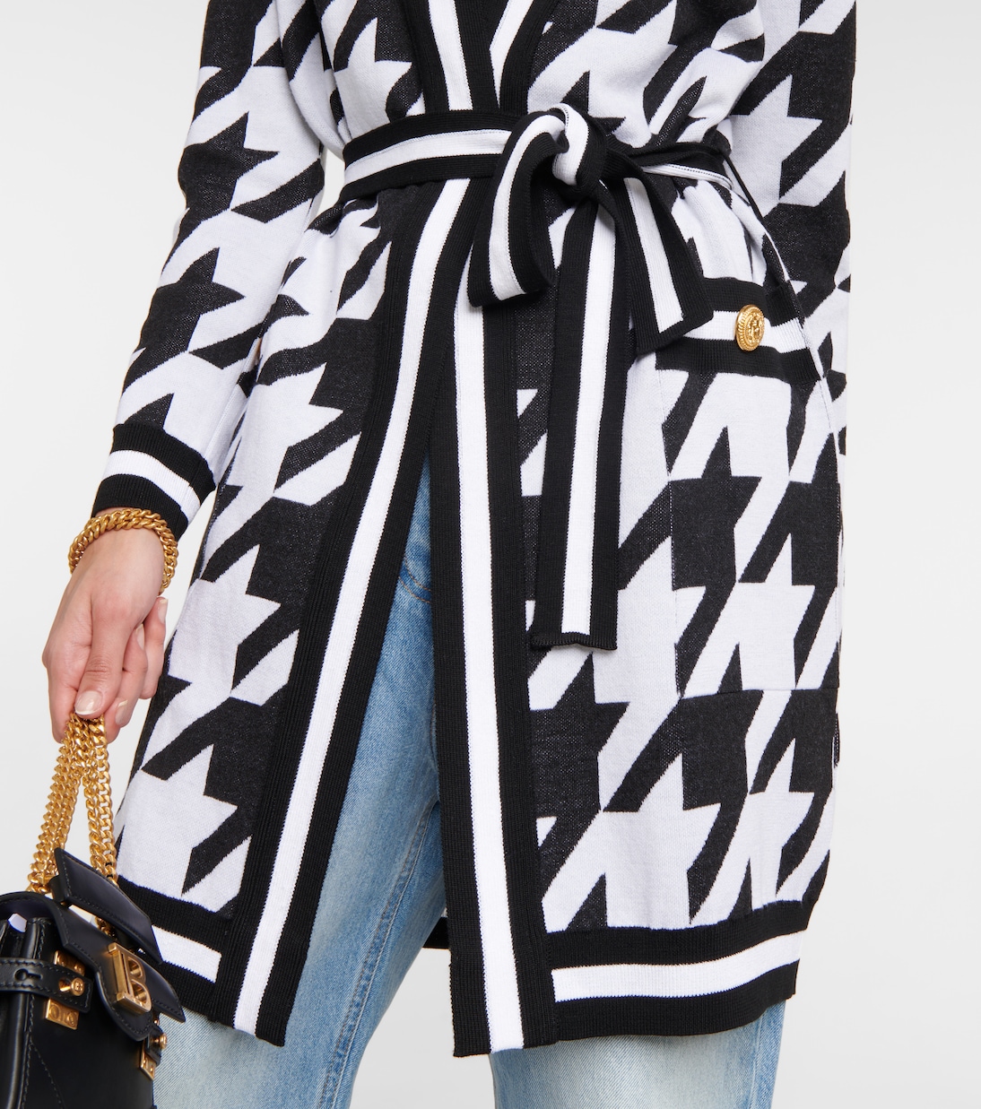 Cárdigan de pata de gallo | Balmain