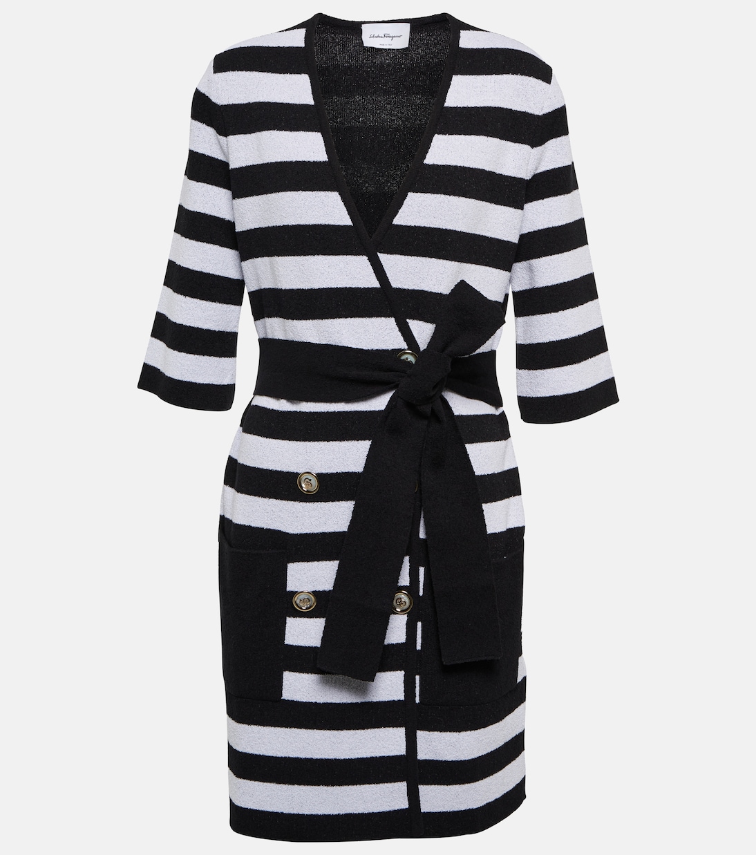 Striped wrap minidress | Ferragamo