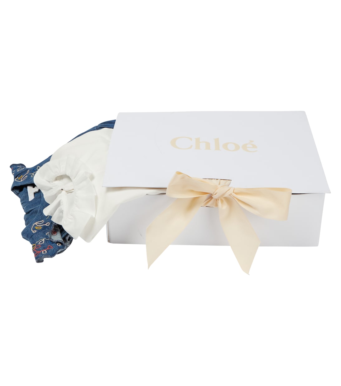 Baby Set aus Body, Kleid und Kuscheltier | Chloé Kids