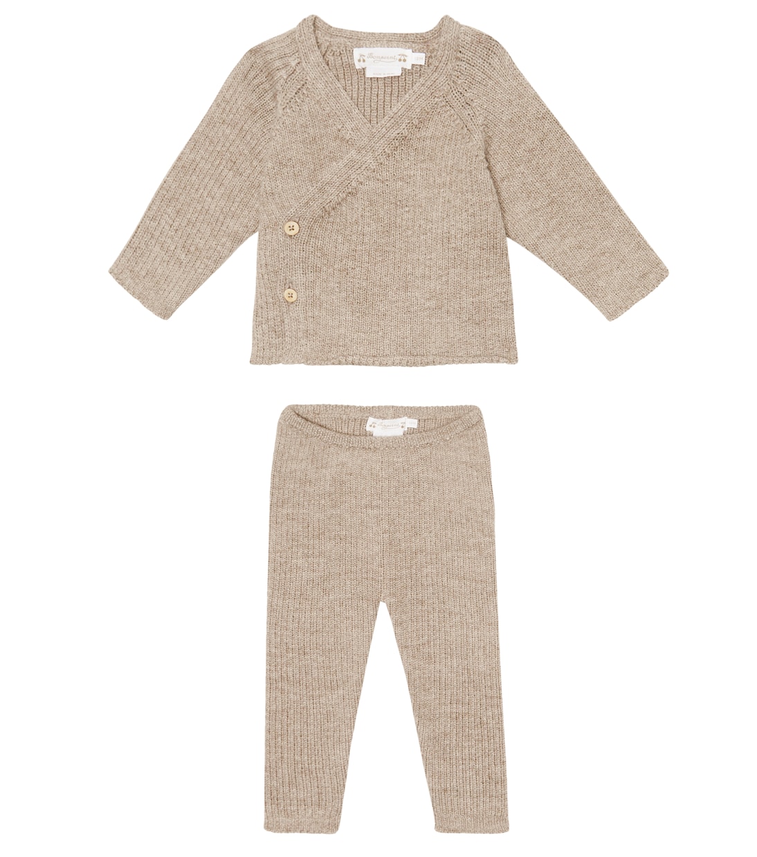 Baby Adile alpaca wool sweater and pants set | Bonpoint