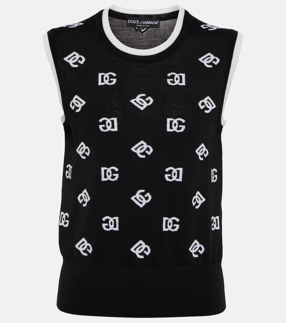 Chaleco en intarsia de lana virgen | Dolce&Gabbana