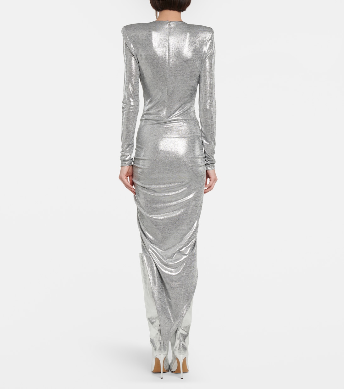 Abito midi in jersey metallizzato | Alexandre Vauthier