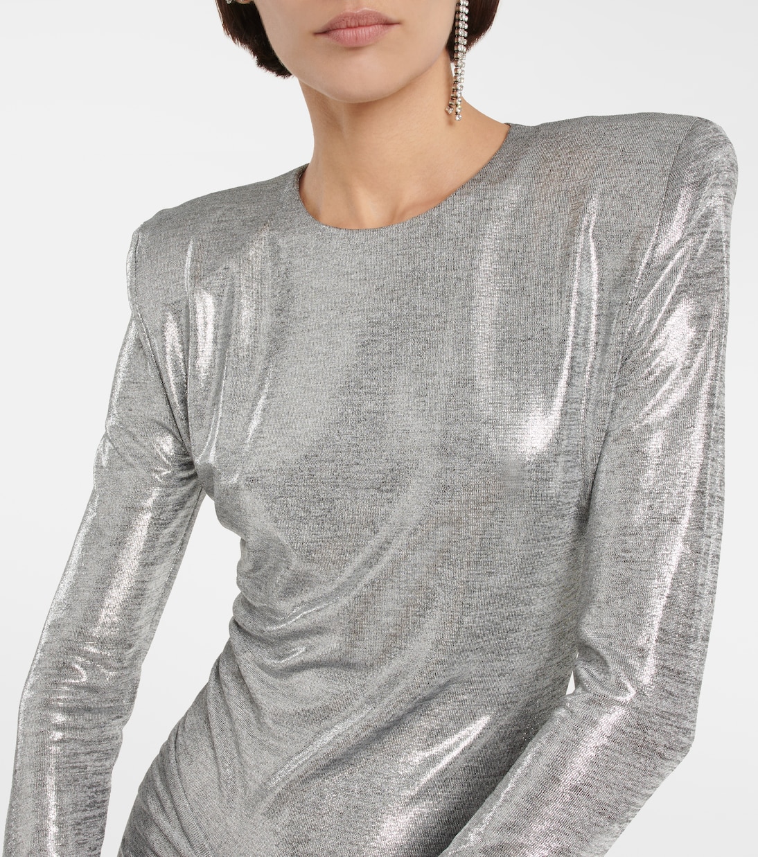 Abito midi in jersey metallizzato | Alexandre Vauthier
