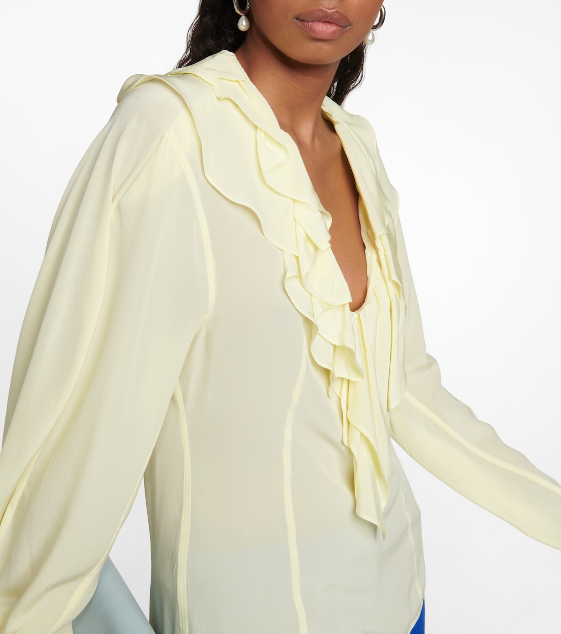Bluse aus Crêpe de Chine aus Seide | Victoria Beckham