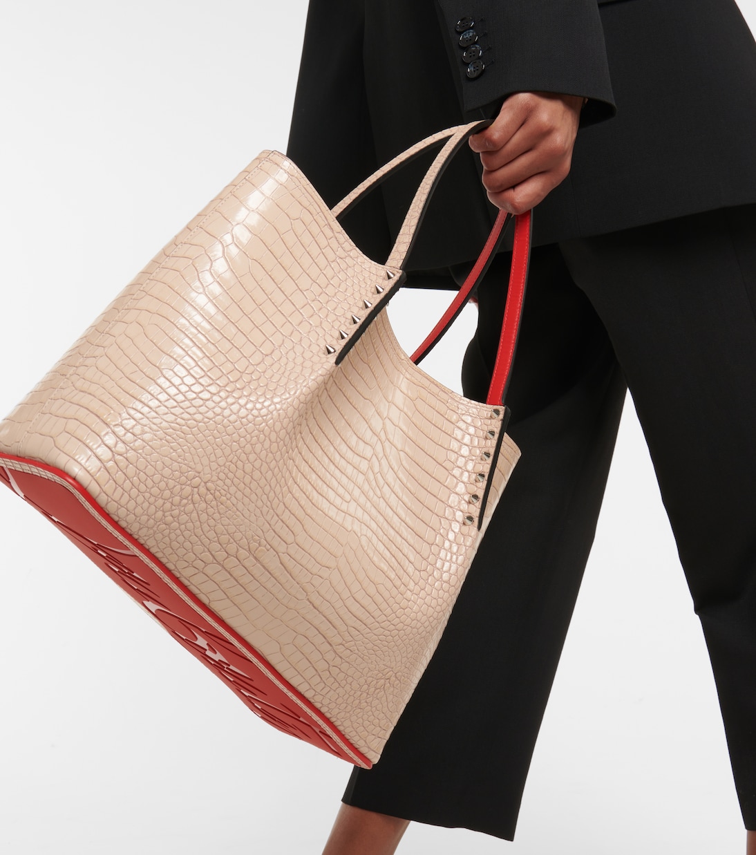 Borsa Cabarock Small in pelle stampata | Christian Louboutin