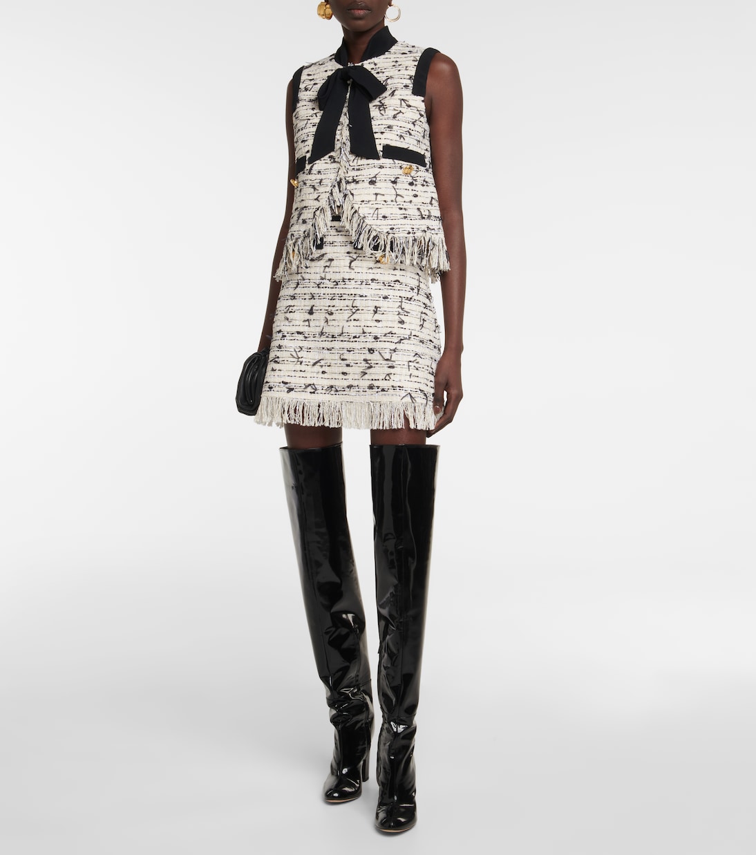Minigonna in tweed con frange | Giambattista Valli