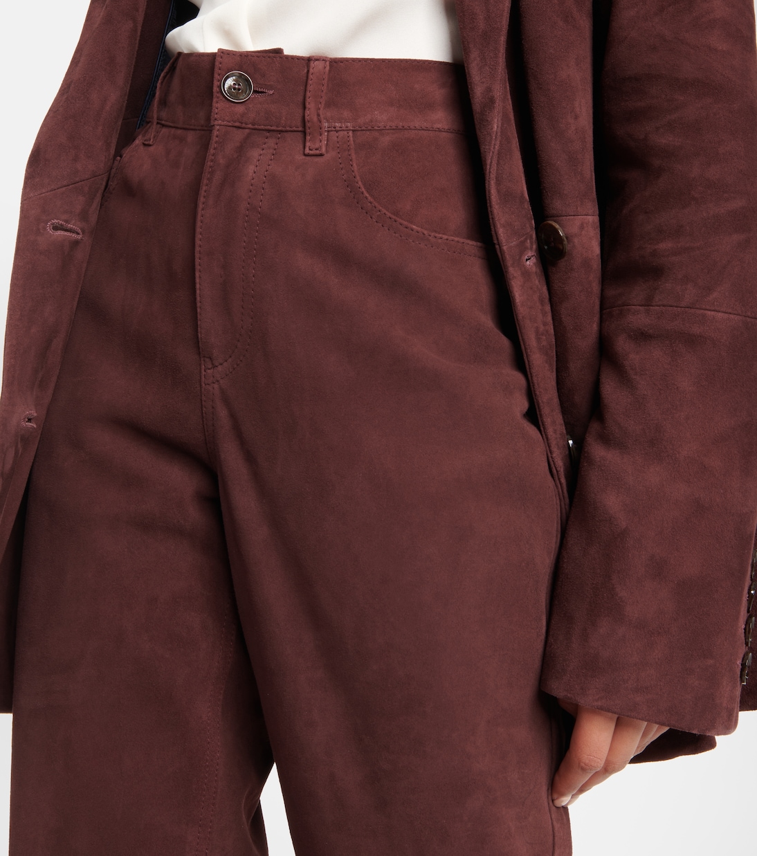 Pantaloni Paso in suede a vita alta | Blazé Milano