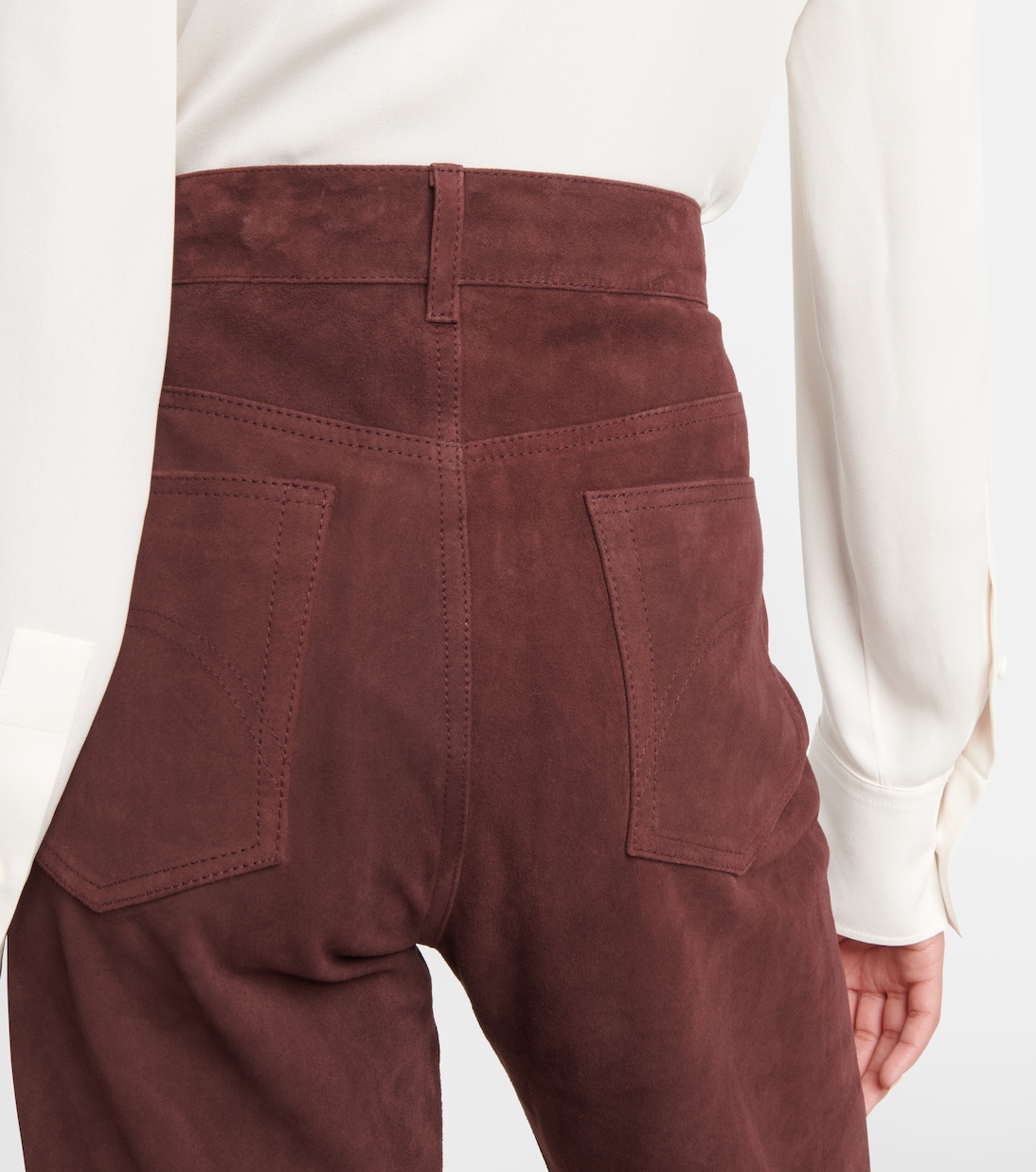 Pantaloni Paso in suede a vita alta | Blazé Milano