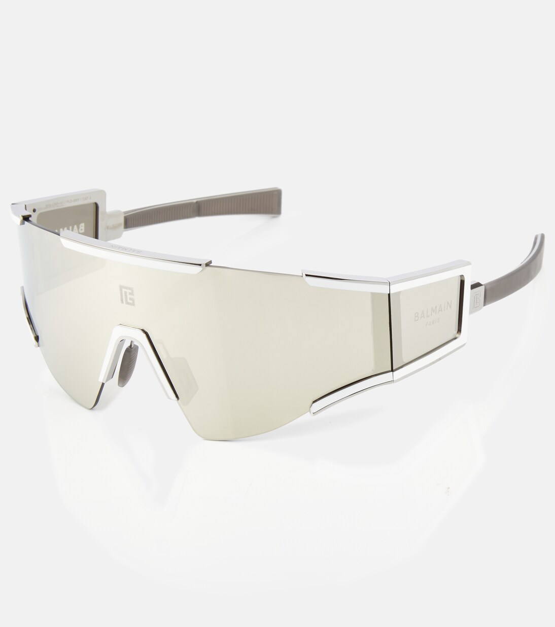 Fleche mask sunglasses in white - Balmain | Mytheresa