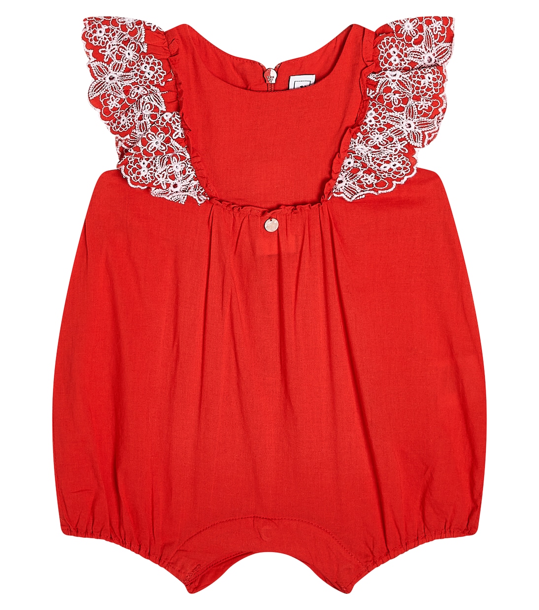 Bébé – Combi-short en coton à broderies anglaises | Tartine et Chocolat