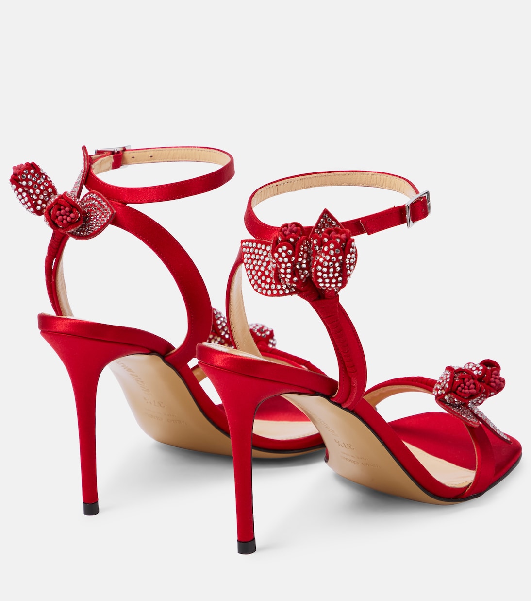 Verzierte Sandalen Wonder Tulip aus Satin | Mach & Mach