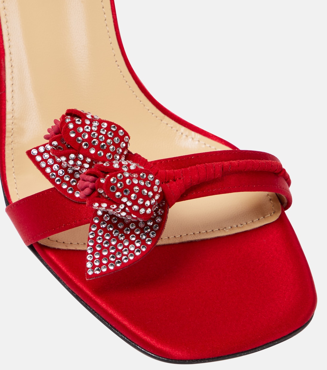 Verzierte Sandalen Wonder Tulip aus Satin | Mach & Mach