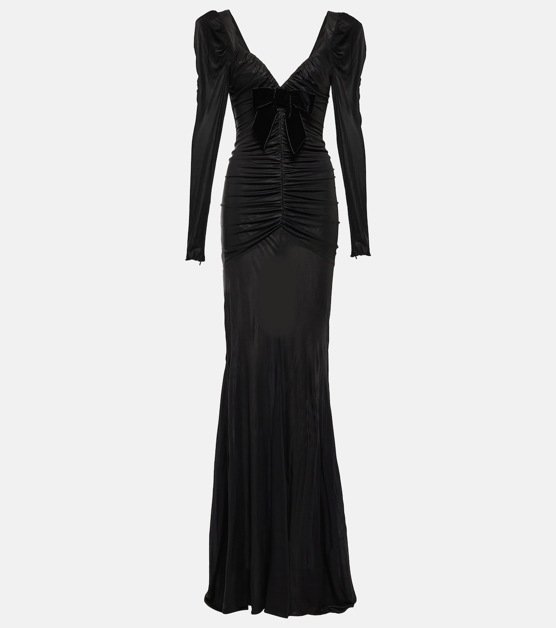 Draped satin maxi dress | Alessandra Rich