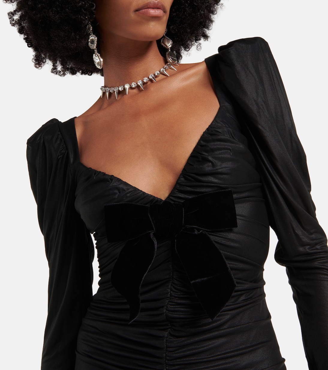 Draped satin maxi dress | Alessandra Rich