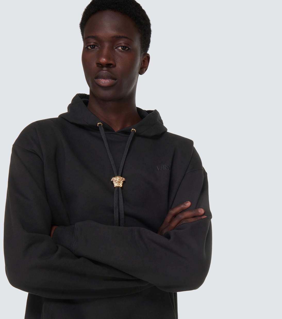 Sudadera con capucha Medusa de algodón | Versace