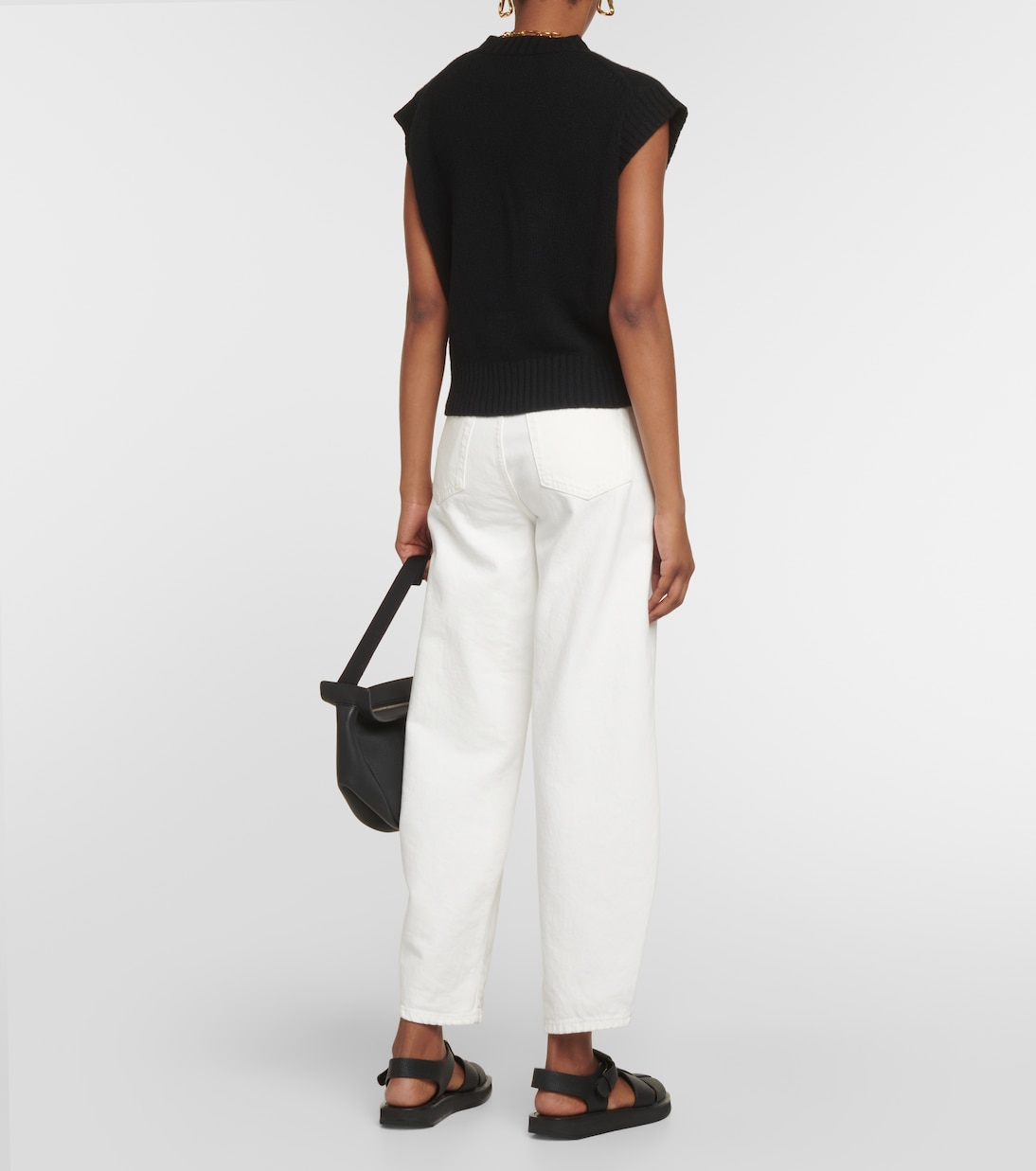Cropped cashmere sweater vest | Jardin des Orangers