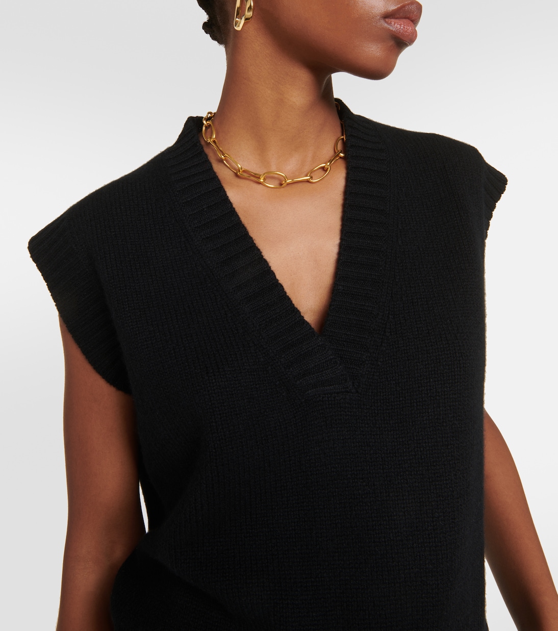 Cropped cashmere sweater vest | Jardin des Orangers