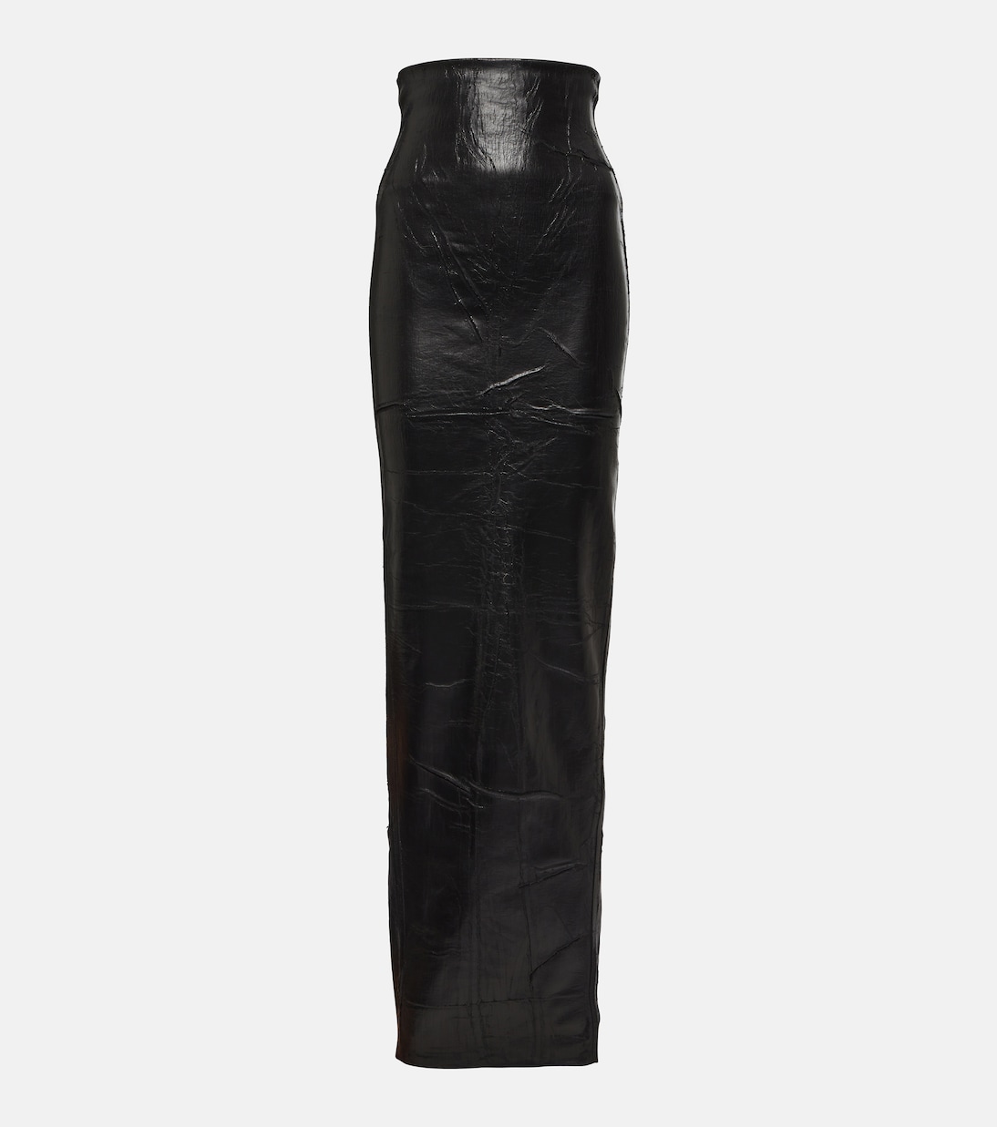 Falda larga en denim revestido | Rick Owens