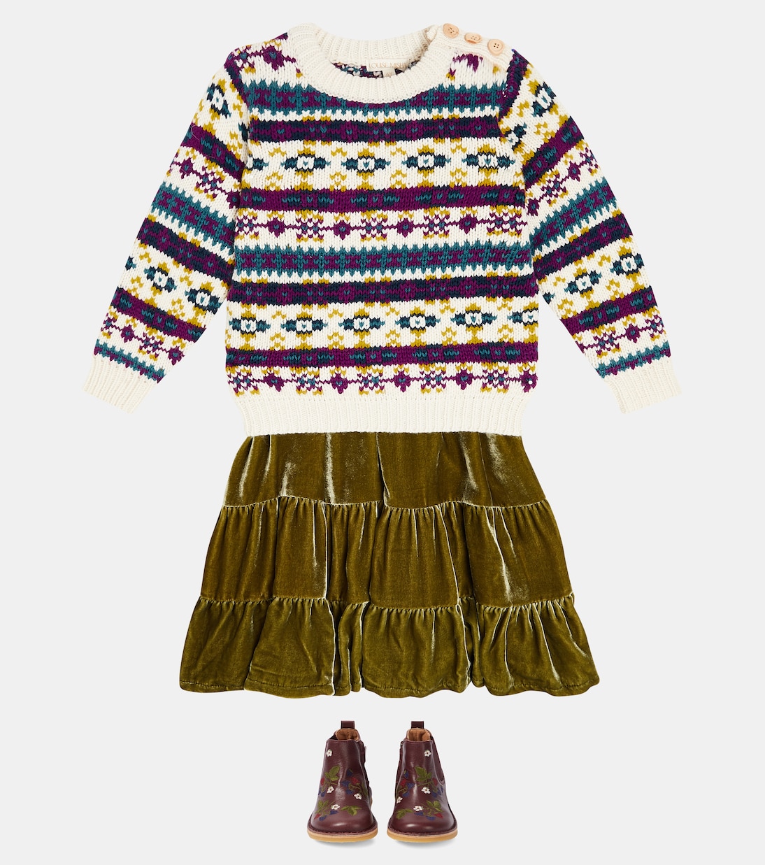Pull Lounis à motif Fair Isle | Louise Misha