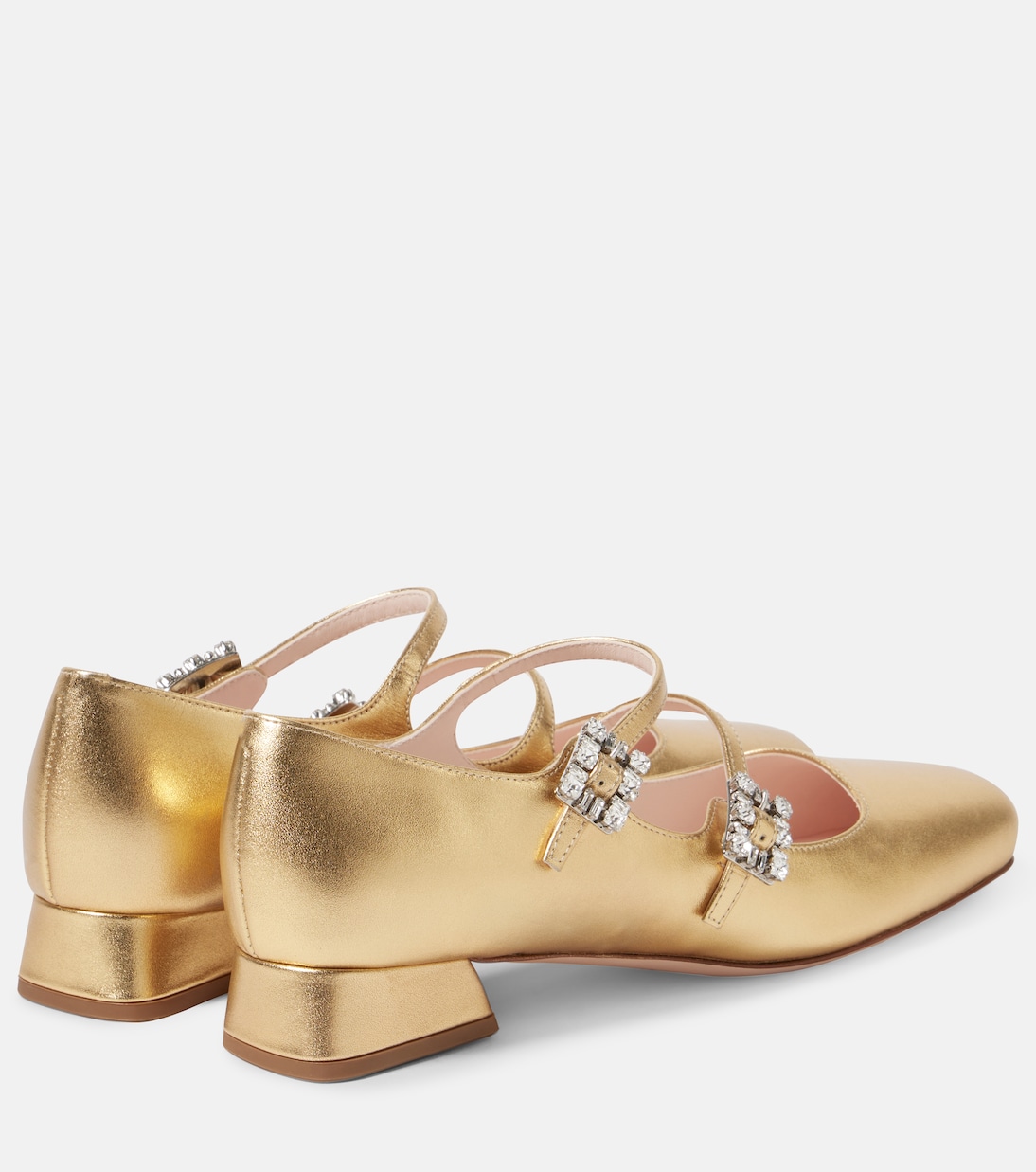 Très Vivier metallic leather Mary Jane pumps | Roger Vivier