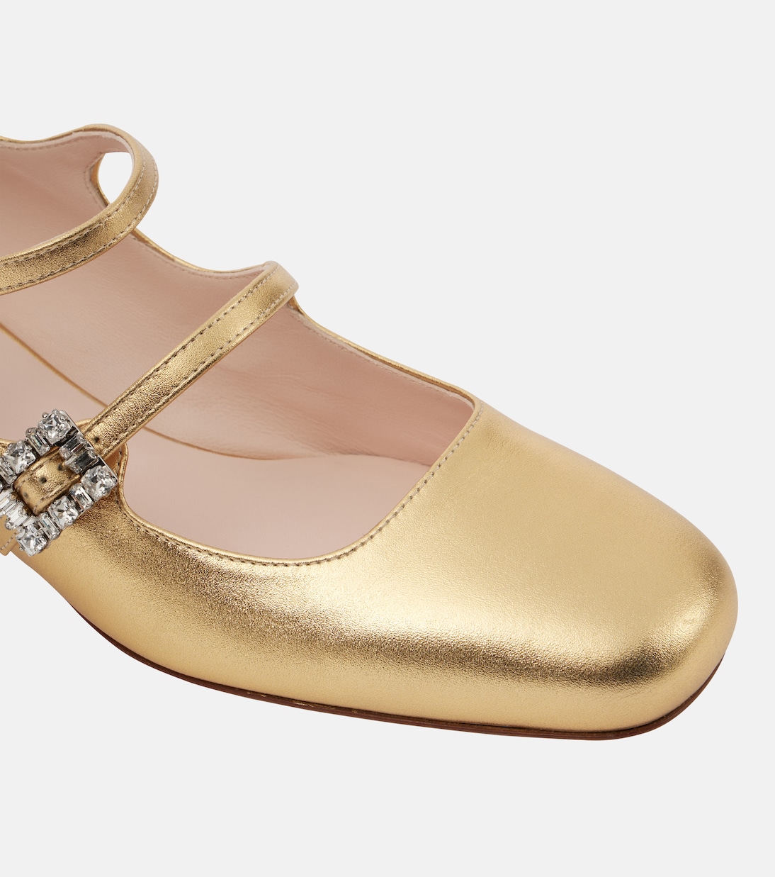 Très Vivier metallic leather Mary Jane pumps | Roger Vivier
