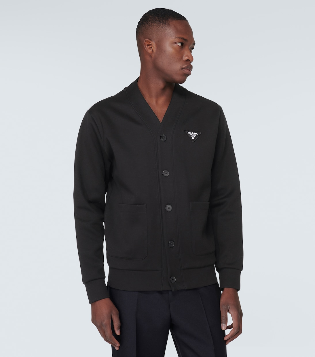 Cardigan en coton mélangé | Prada