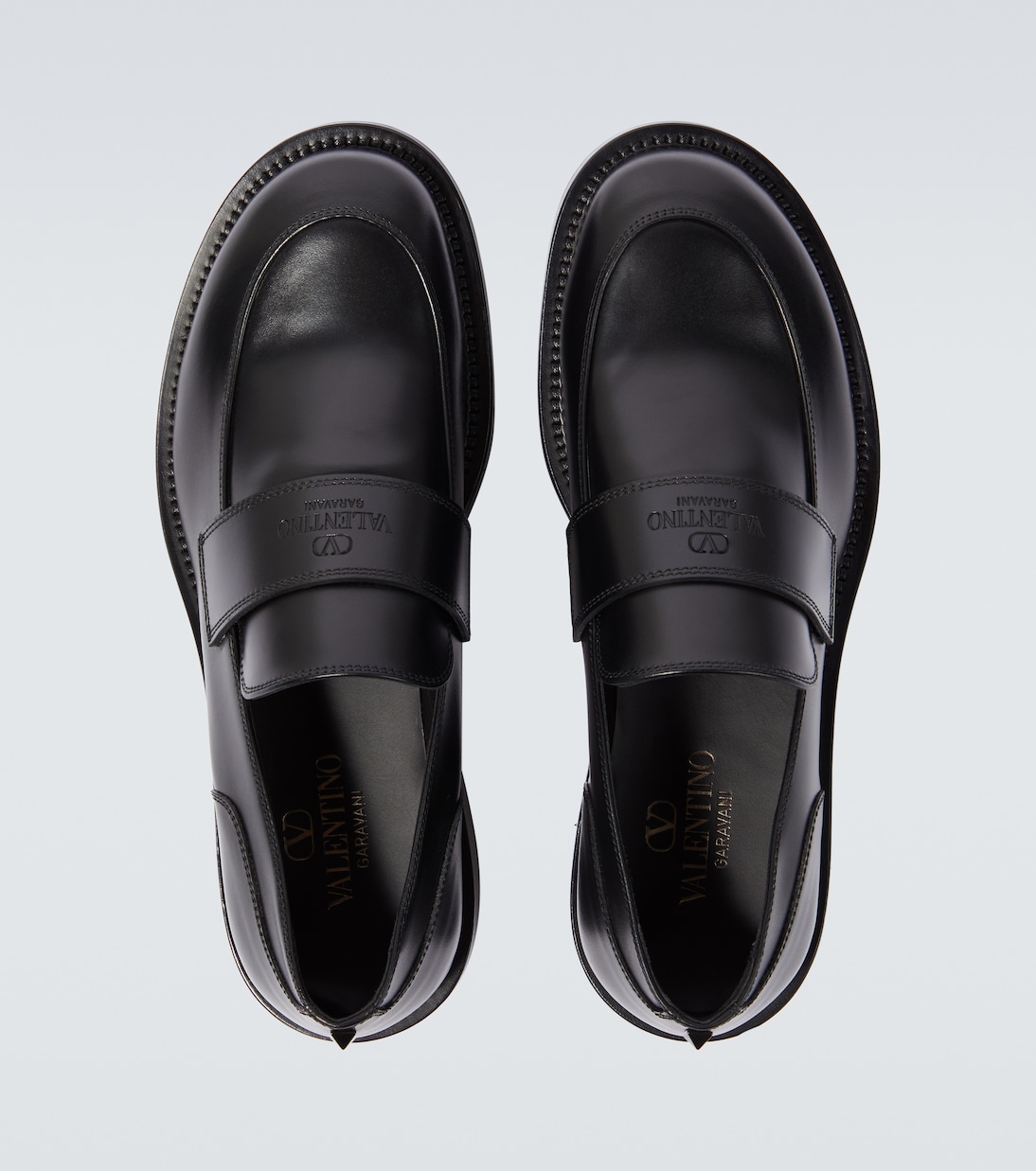 Loafers Rockstud Essential aus Leder | Valentino Garavani