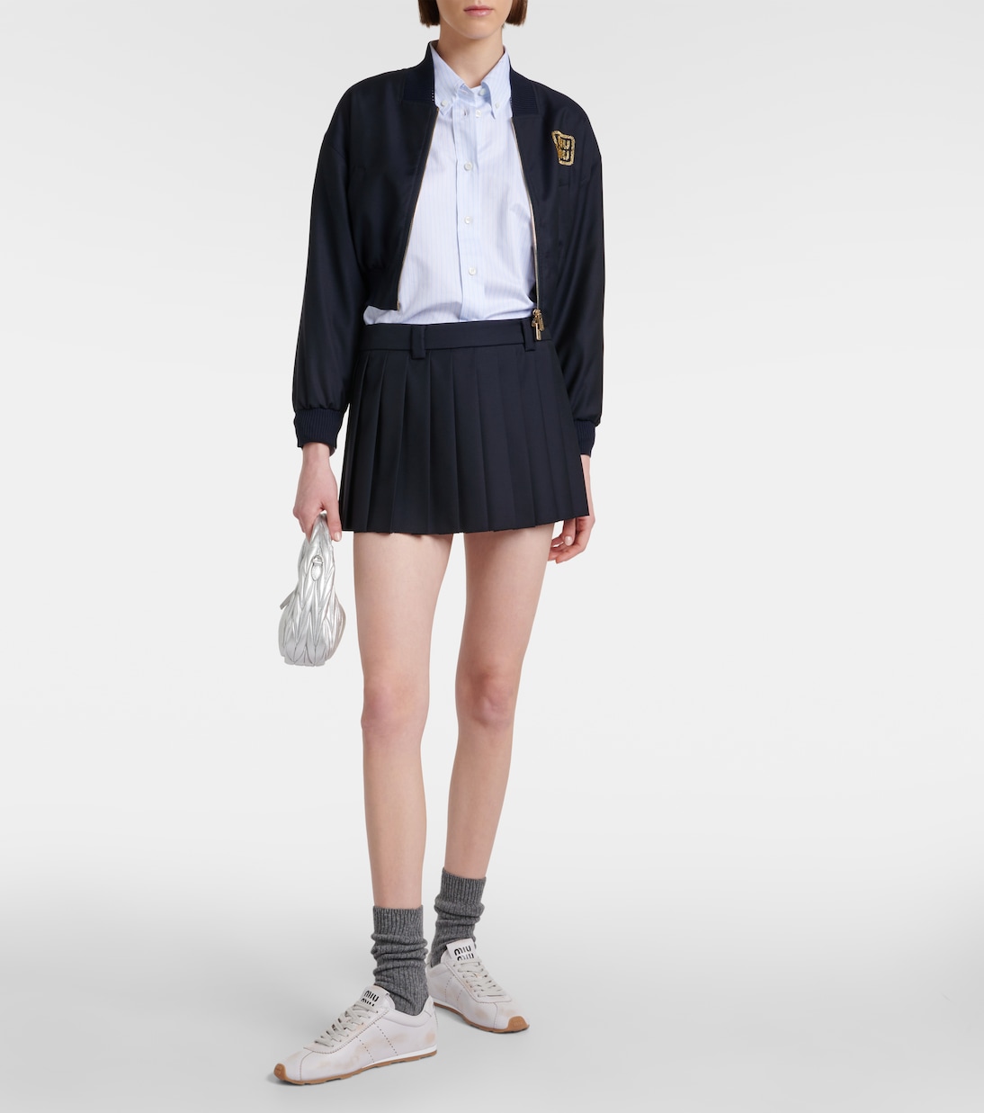 Sneakers in pelle | Miu Miu