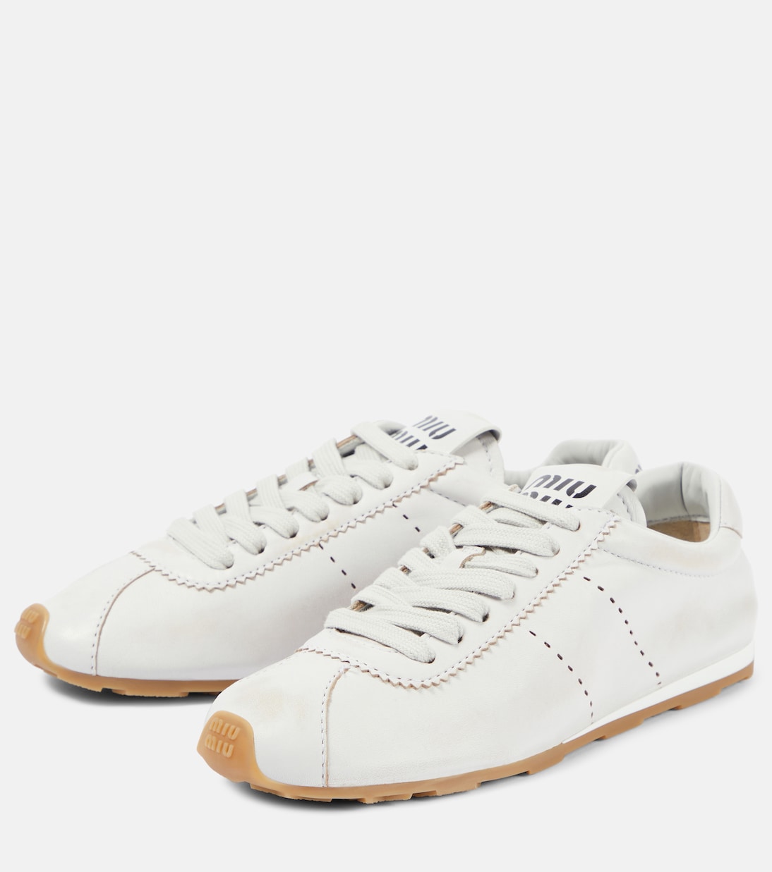 Sneakers in pelle | Miu Miu