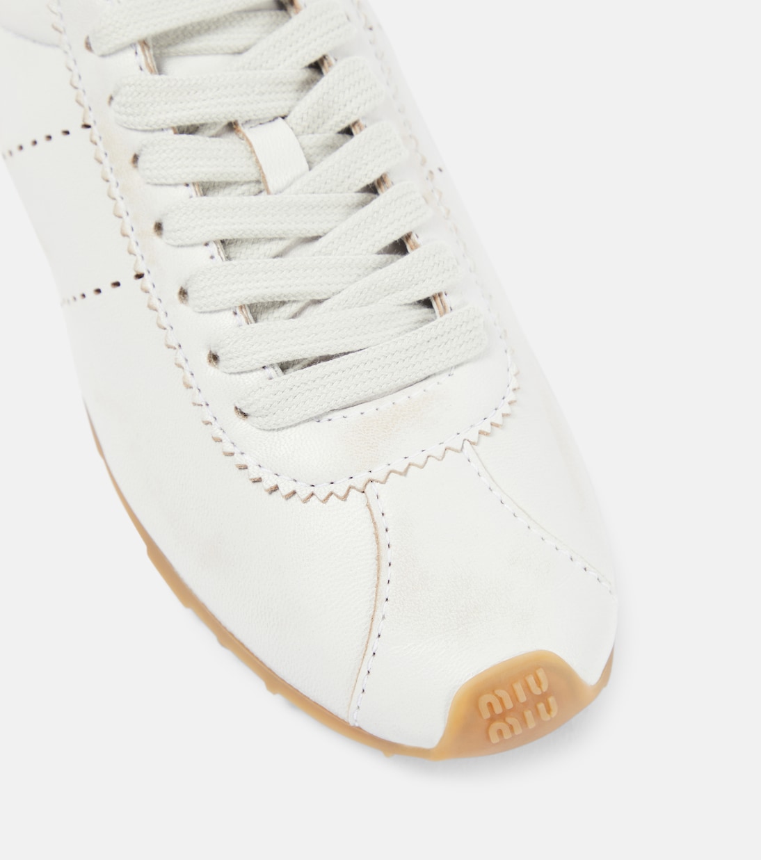 Sneakers in pelle | Miu Miu