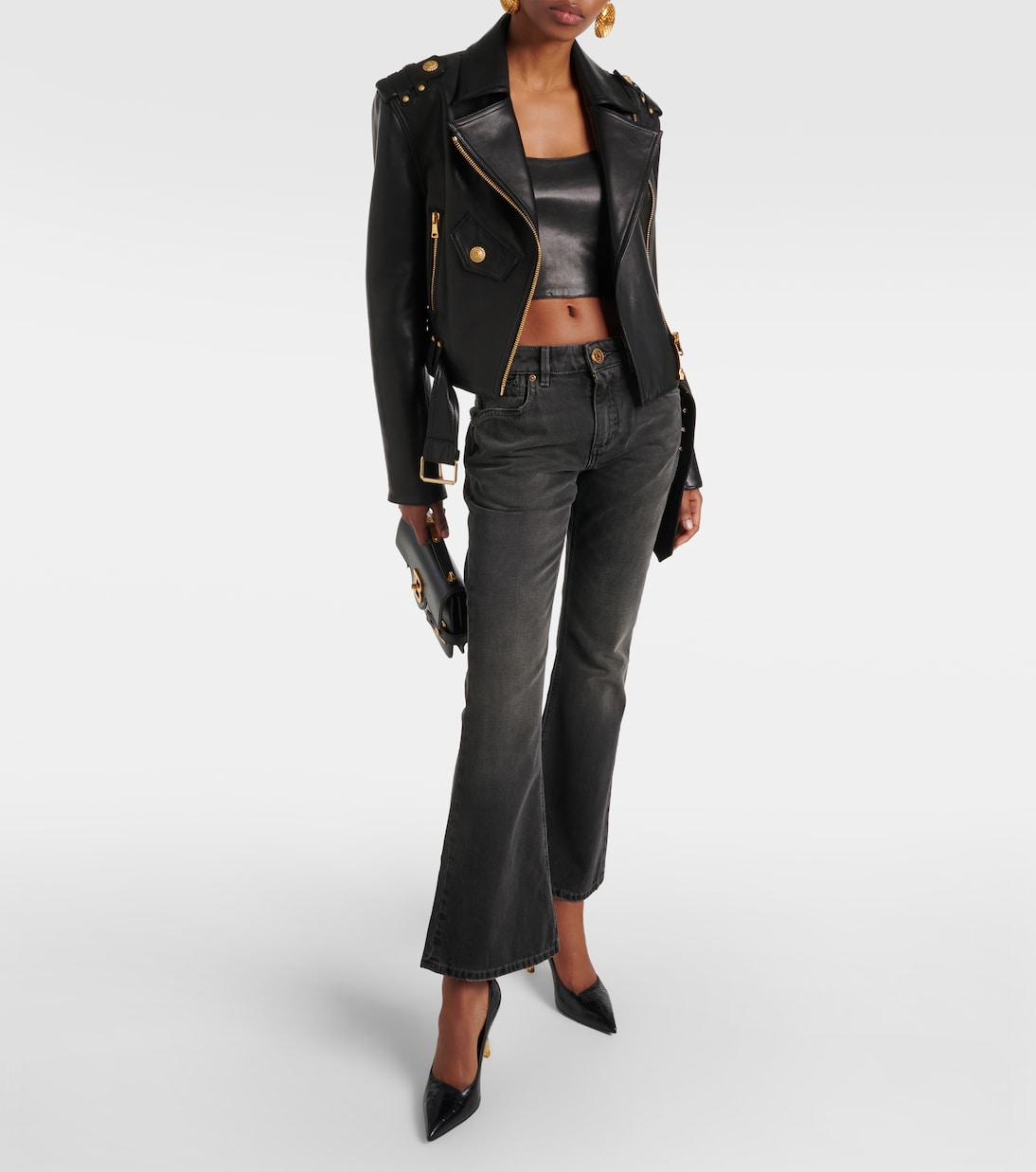 Western low-rise bootcut jeans | Balmain