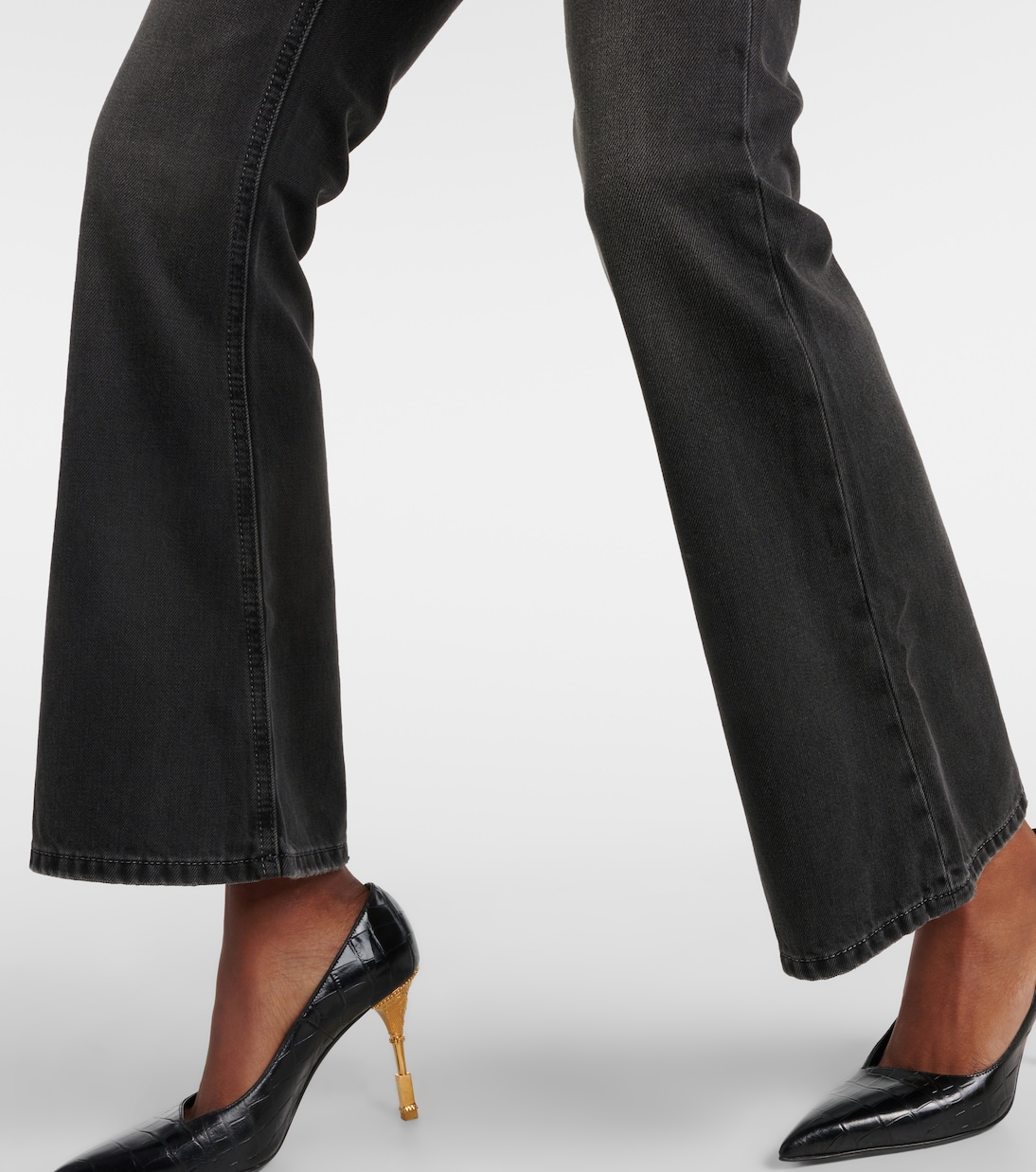 Western low-rise bootcut jeans | Balmain