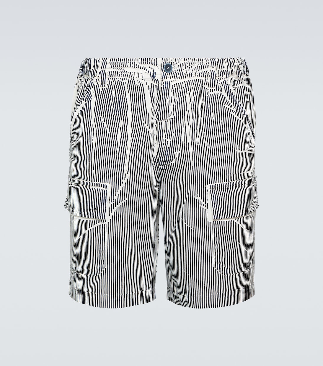 Shorts Stuttur de algodón a rayas | Ranra
