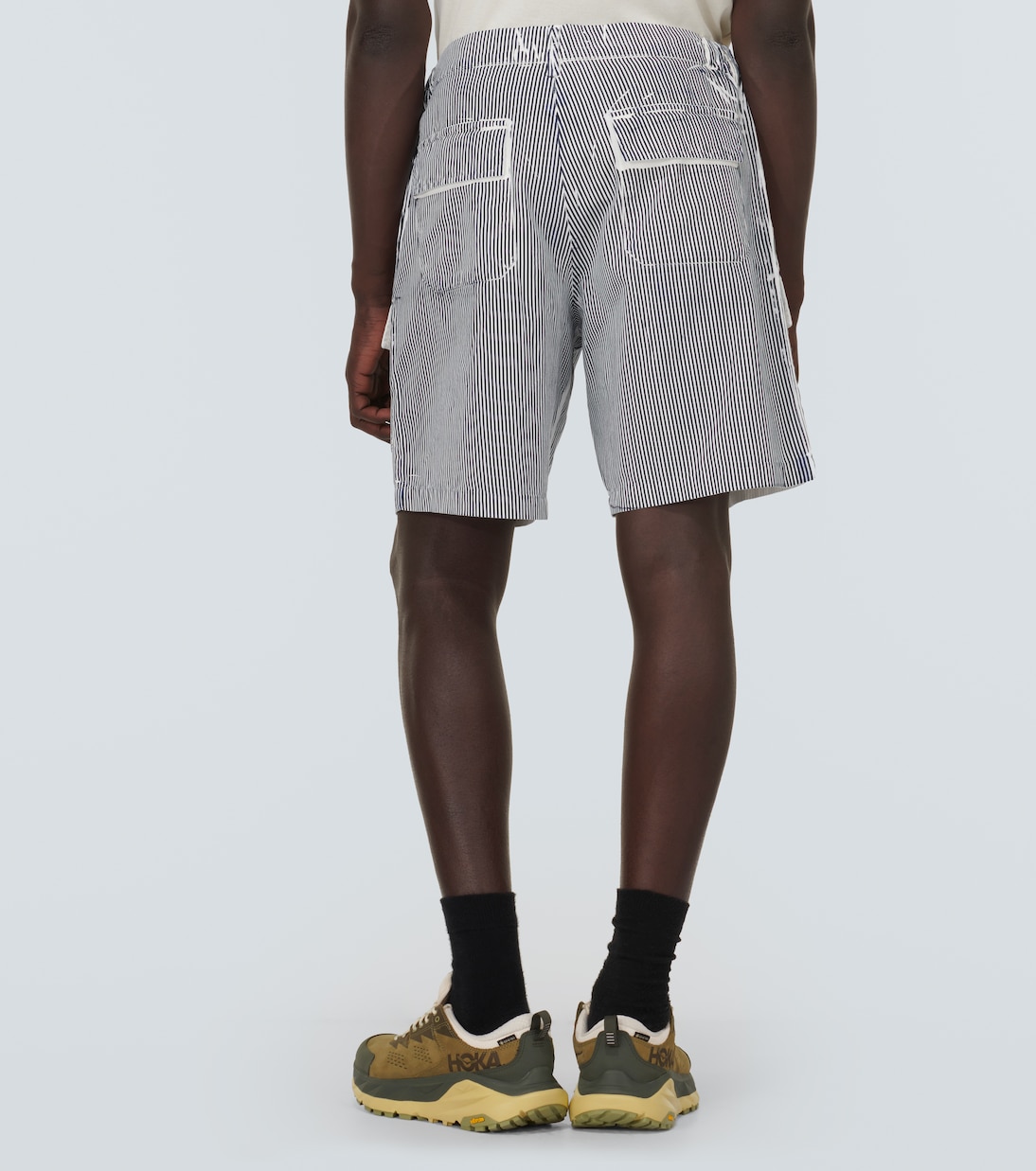 Shorts Stuttur de algodón a rayas | Ranra