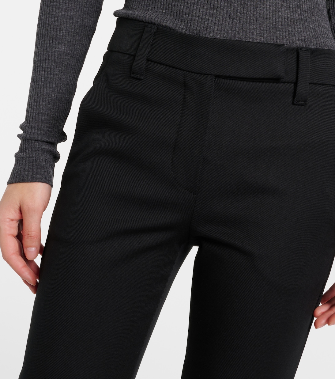 Pantalones Estrechos de Mezcla de Algodón por Brunello Cucinelli para Jóvenes Modernos