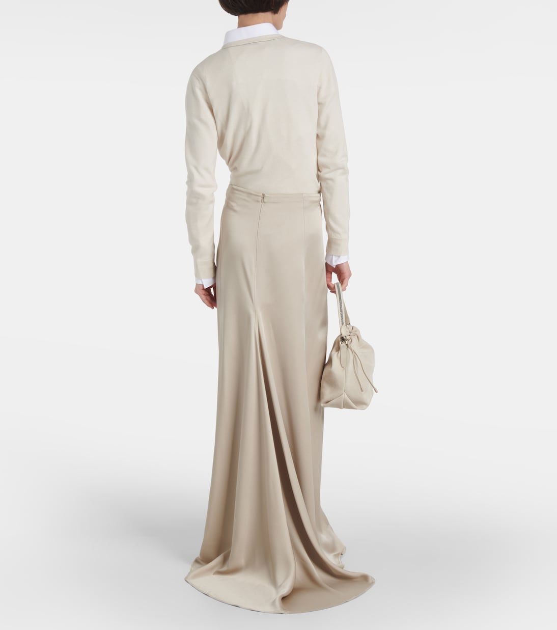 Maxirock aus Satin | Brunello Cucinelli
