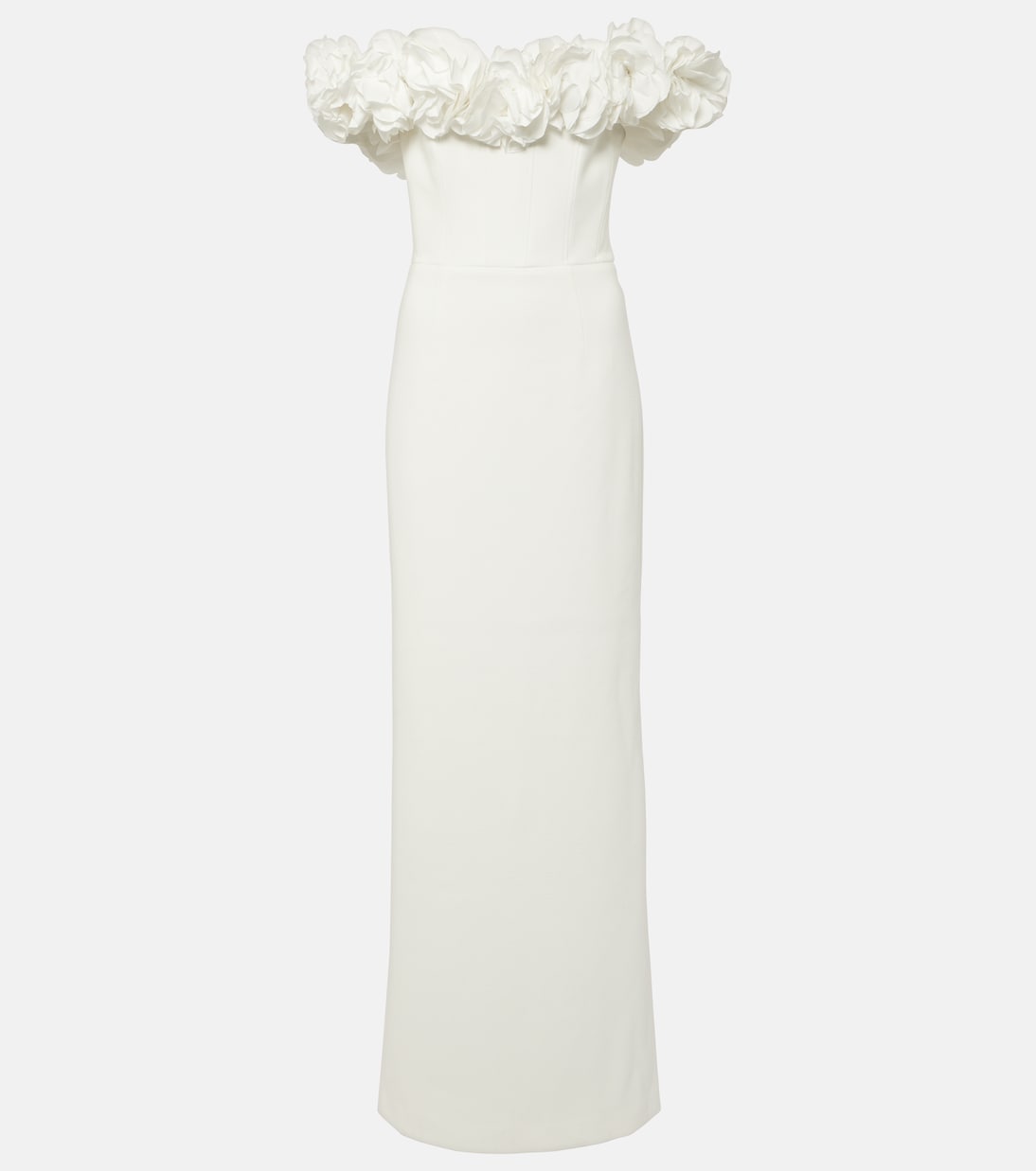 Robe longue de mariée Tessa à encolure bardot | Rebecca Vallance