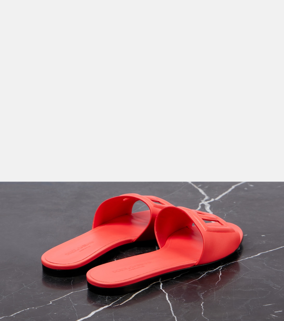 Logo leather slides | Dolce&Gabbana