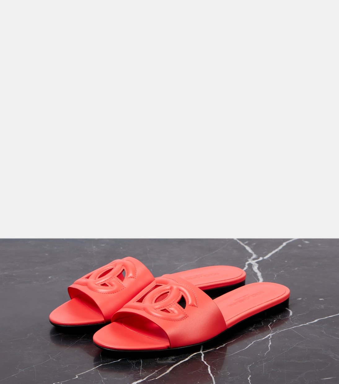 Logo leather slides | Dolce&Gabbana