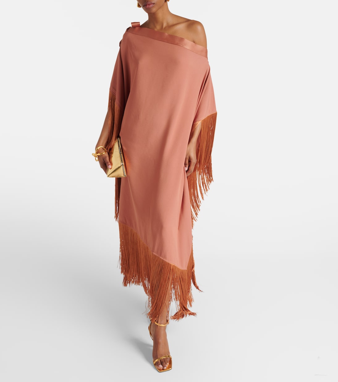 Aarons fringed crêpe cady kaftan | Taller Marmo