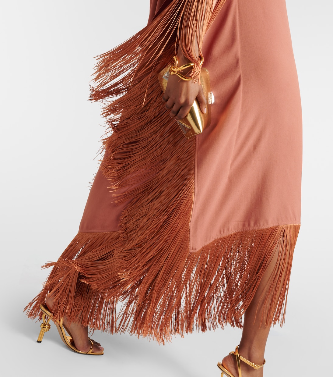 Aarons fringed crêpe cady kaftan | Taller Marmo