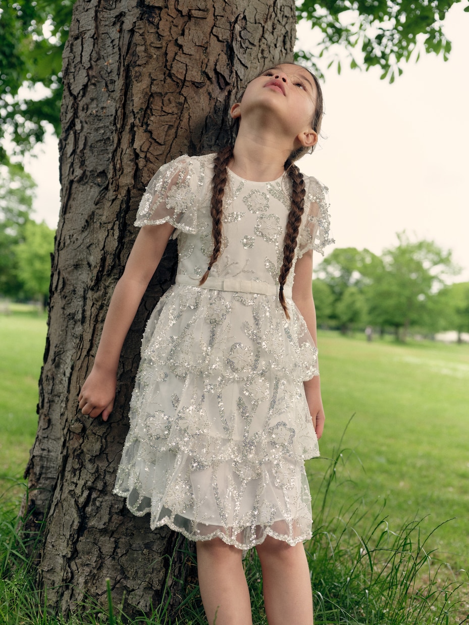Abito in tulle con paillettes | Self-Portrait Kids