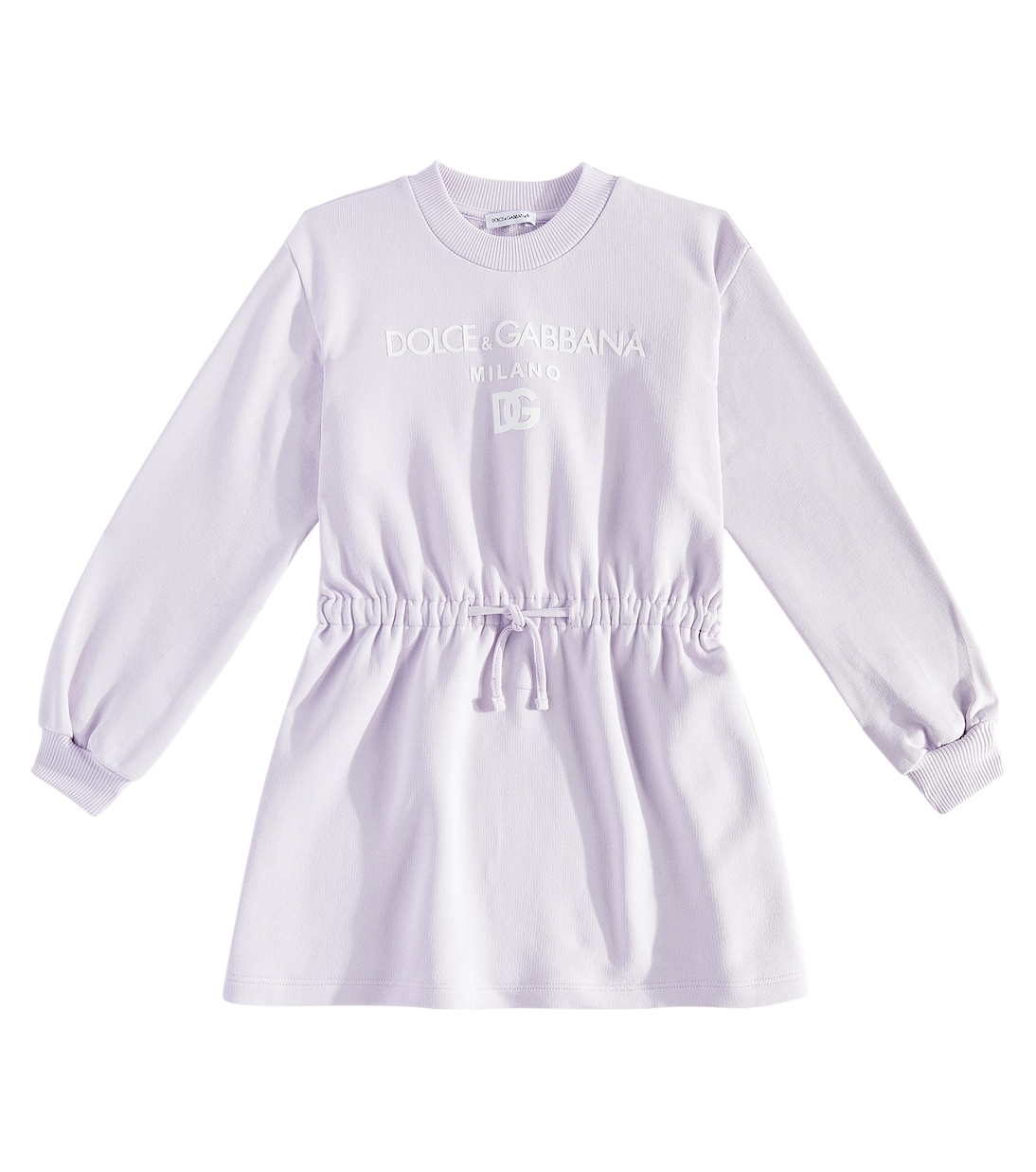 Abito in jersey di cotone con logo | Dolce&Gabbana Kids