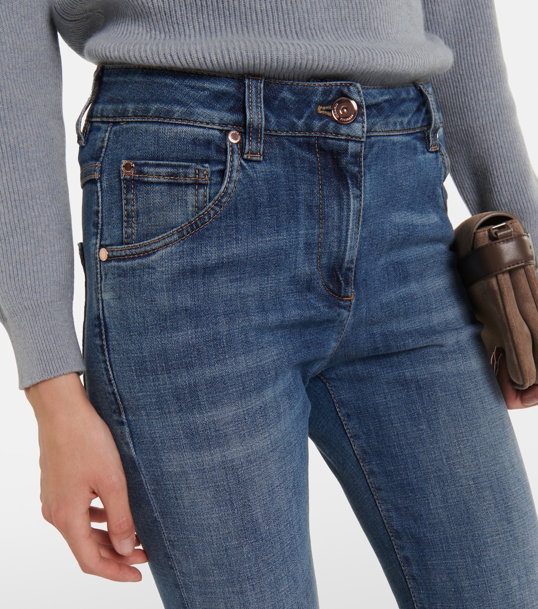 Mid-rise skinny jeans | Brunello Cucinelli