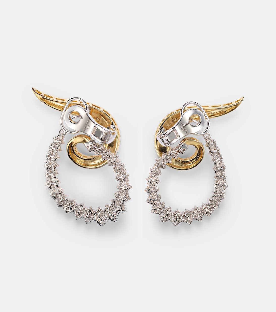 Boucles d'oreilles Golden Strada en or 18 ct et diamants | Yeprem
