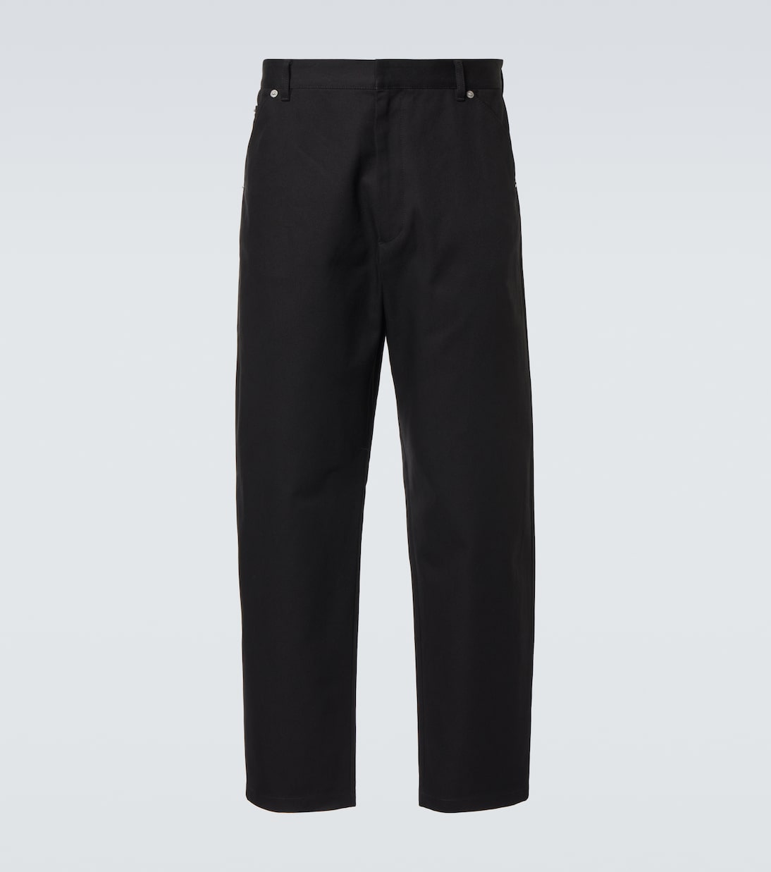 Pantaloni cropped in cotone | Prada
