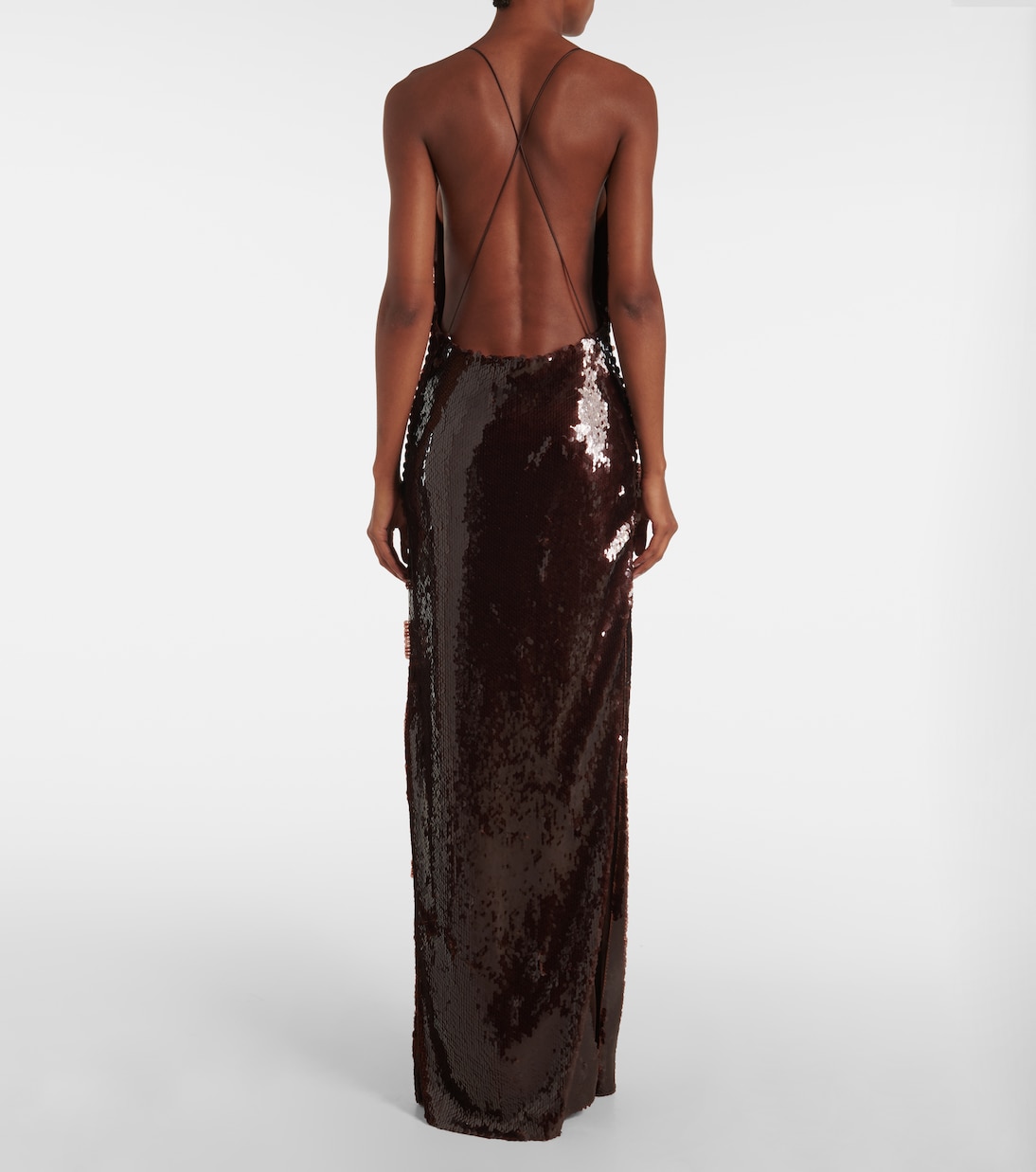 Sequined draped gown | Magda Butrym
