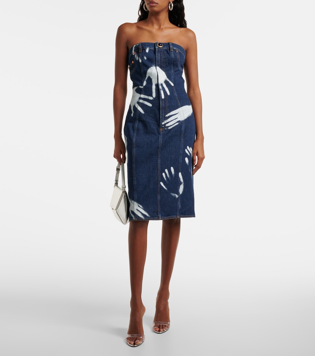 Robe midi en denim | Area