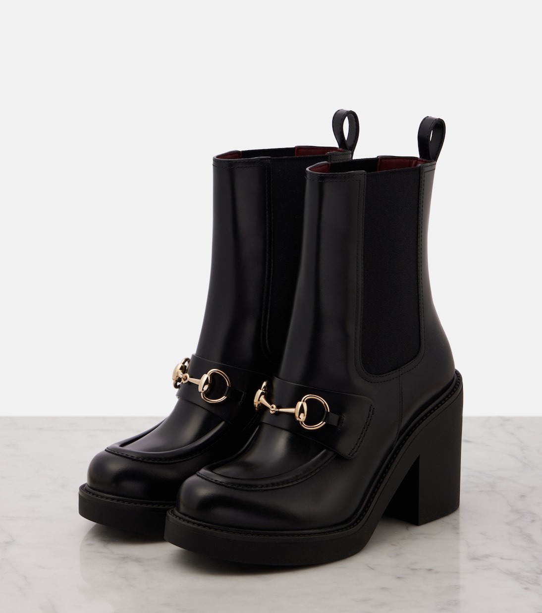 Bottines Horsebit à plateforme en cuir | Gucci